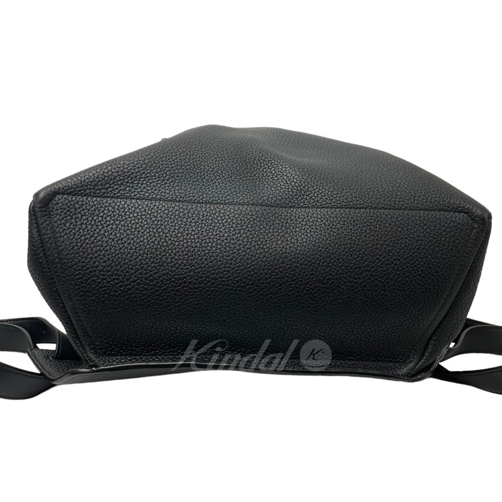 Loewe Drawstring Leather Backpack Black - image 6